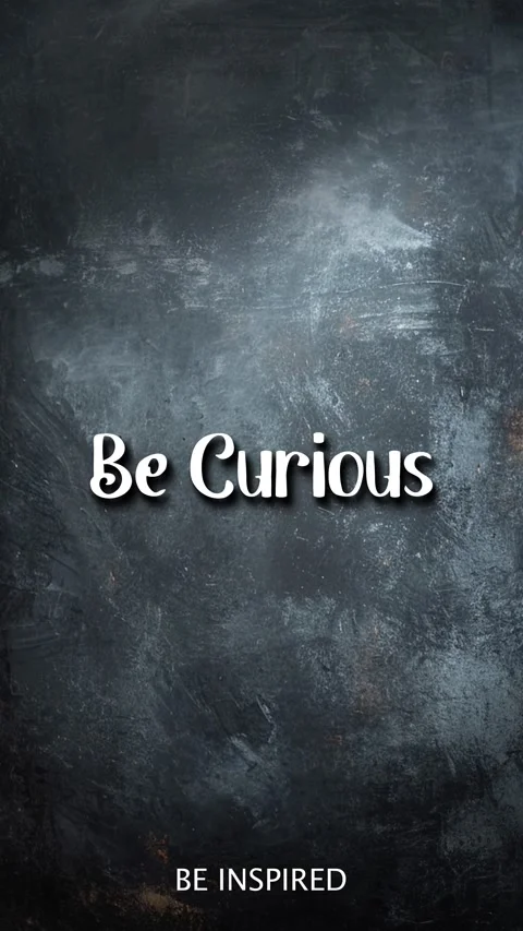 Animation Typography Of Motivational Saying Title Be Curious Stock Footage 294660848