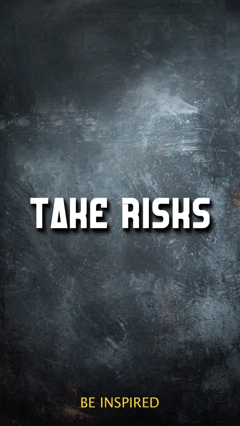 Animation Typography Of Positive Saying Title Take Risks 库存影片 295041007