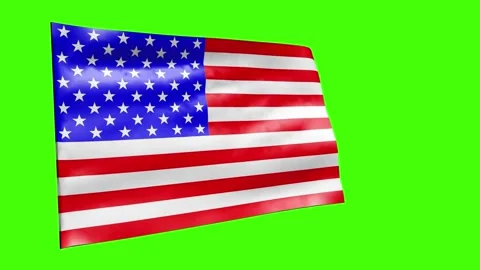Animation of the US flag. Stock Footage 219340506