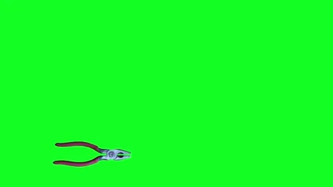 Animation of used plier tool, stop motion, chroma key 库存影片 170106043