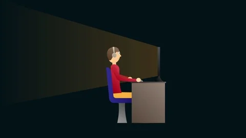 Animation using computer, video with the included alpha channel. Cartoon Stock Footage 111337336