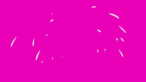 Animation of various cartoon firework or festive salute. Stock Footage 294775803