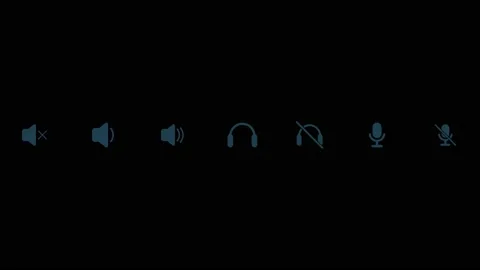Animation of vector sound icons Stock Footage 160985878