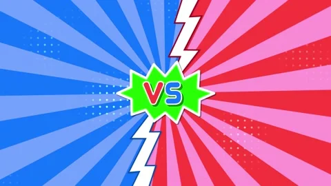 Animation Versus comic style Stock Footage 223838699