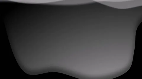 Animation of a vertical 3d black paper loop on a dark background overlapping the Video stock 137429284