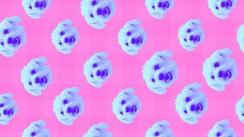 Animation vertical pattern. Funny dog Stock Footage 118813421