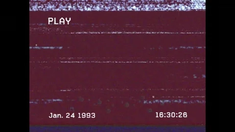 Animation of vhs glitch effect over multiple face emojis against red background Stock Footage 327526891