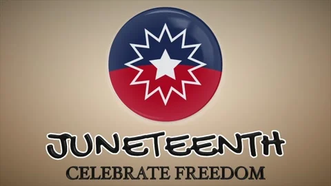Animation video about juneteenth with te... | Stock Video | Pond5