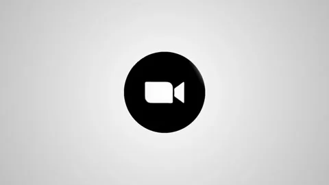 Animation of video camera icon appearing on light background. Stock Footage 346496459