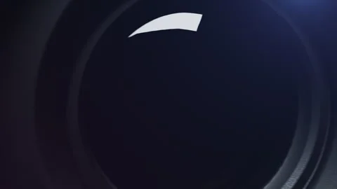 Animation video camera with lens Stock Footage 251680371