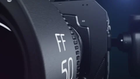 Animation video camera with lens Stock-Footage 251680394