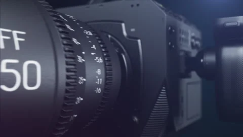 Animation video camera with lens Stock-Footage 251680416