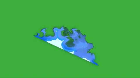Animation video energy element effect on green screen background Stock Footage 316460661