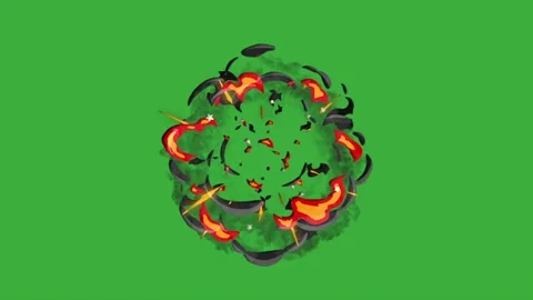 Animation video energy element effect on green screen background Stock Footage 316460664