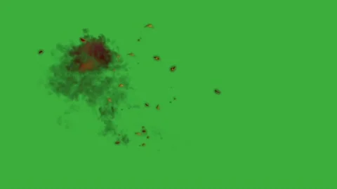 Animation video energy element effect on green screen background Stock Footage 316460733