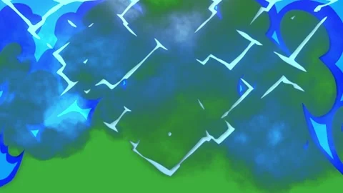 Animation video energy element effect on green screen background Stock Footage 316461564