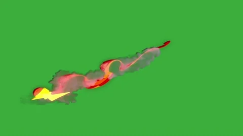 Animation video energy element effect on green screen background Stock Footage 316461891