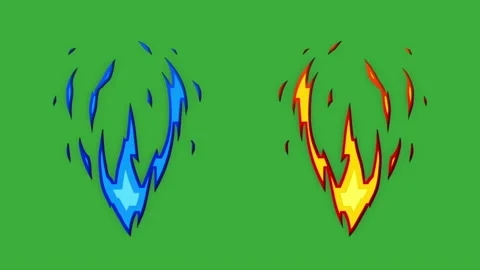 Animation video energy element effect on green screen background Stock Footage 316462785
