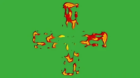 Animation video energy element effect on green screen background Stock Footage 316462837