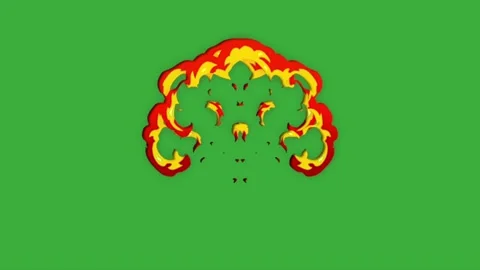Animation video energy element effect on green screen background Stock Footage 316463029