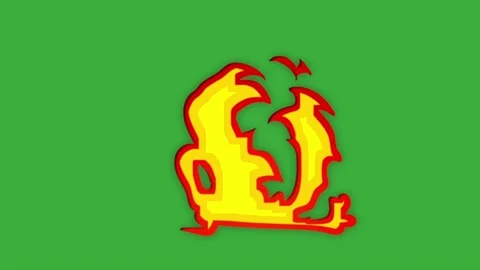 Animation video energy element effect on green screen background Stock Footage 316463126