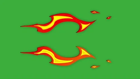 Animation video energy element effect on green screen background Stock Footage 316463137