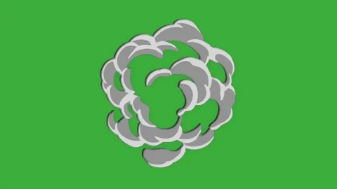 Animation video energy element effect on green screen background Stock Footage 316463555