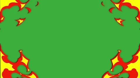 Animation video energy element effect on green screen background Stock Footage 316463608