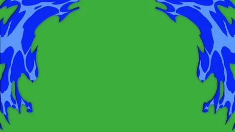 Animation video energy element effect on green screen background Stock Footage 316463609