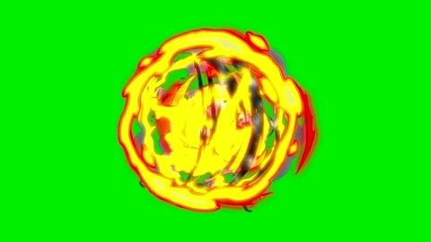 Animation video energy element on green background Stock Footage 317400744