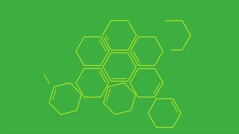 Animation video loop abstract on green s... | Stock Video | Pond5