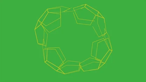 Animation video loop abstract on green s... | Stock Video | Pond5