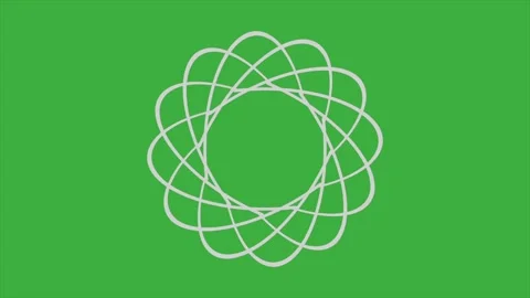 Animation video loop abstract on green s... | Stock Video | Pond5