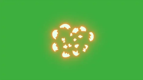 Animation video loop glow heart sign on ... | Stock Video | Pond5