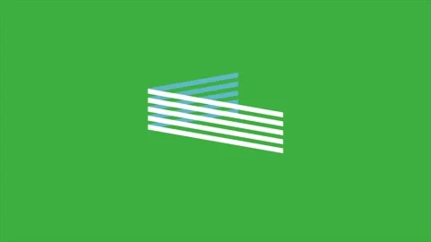Animation video loop line on green scree... | Stock Video | Pond5