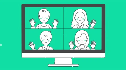 Animation video material of cute illustrations. 動画素材 150481609