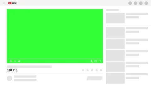 Animation of a video in social network Stock Footage 101386441