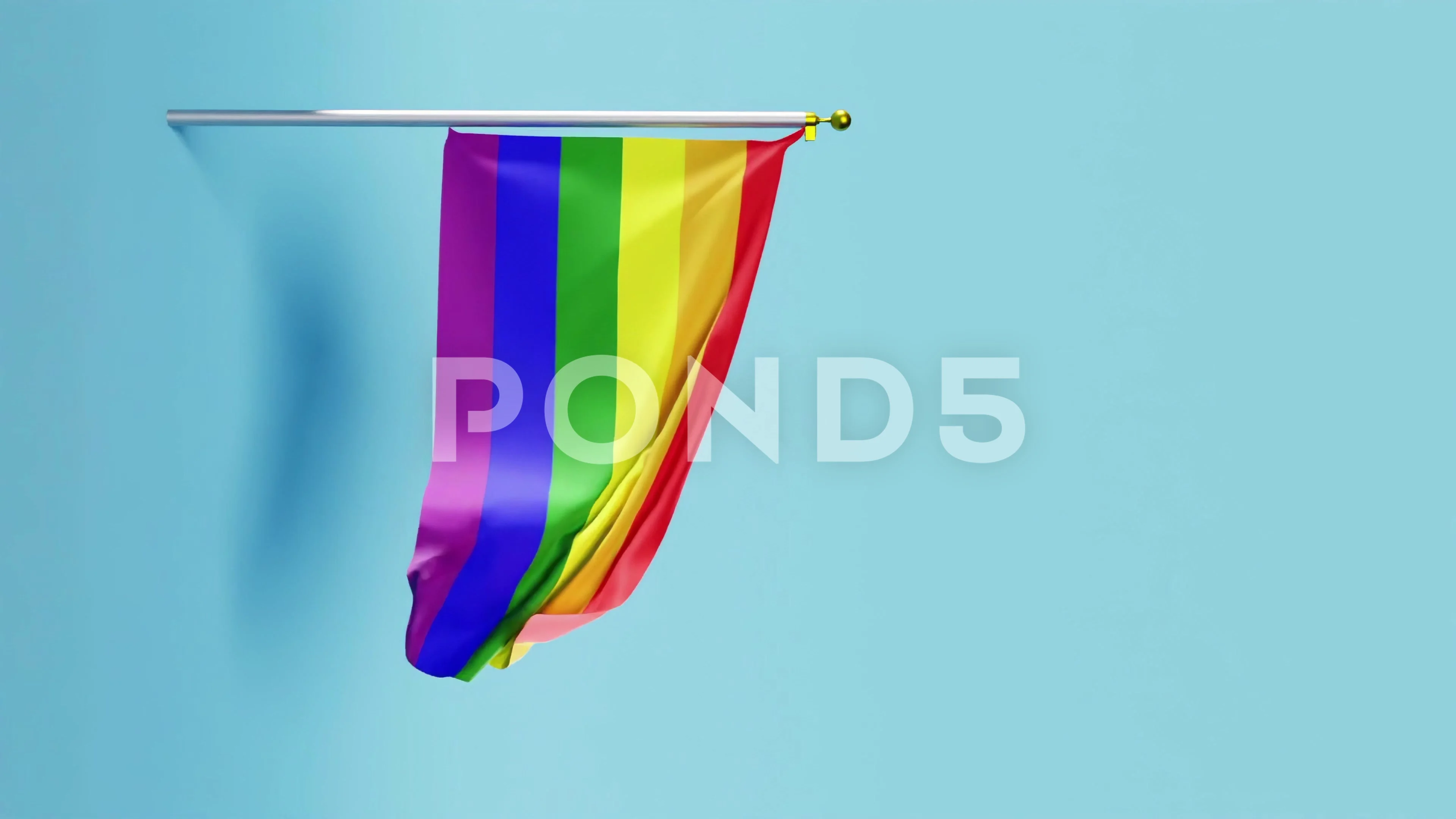 Animation video of the traditional rainb... | Stock Video | Pond5