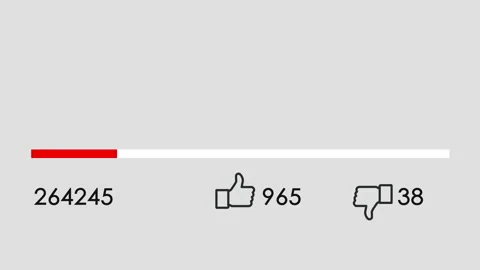 Animation of view count Video stock 148638738