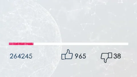 Animation of view count Stock Footage 148638974