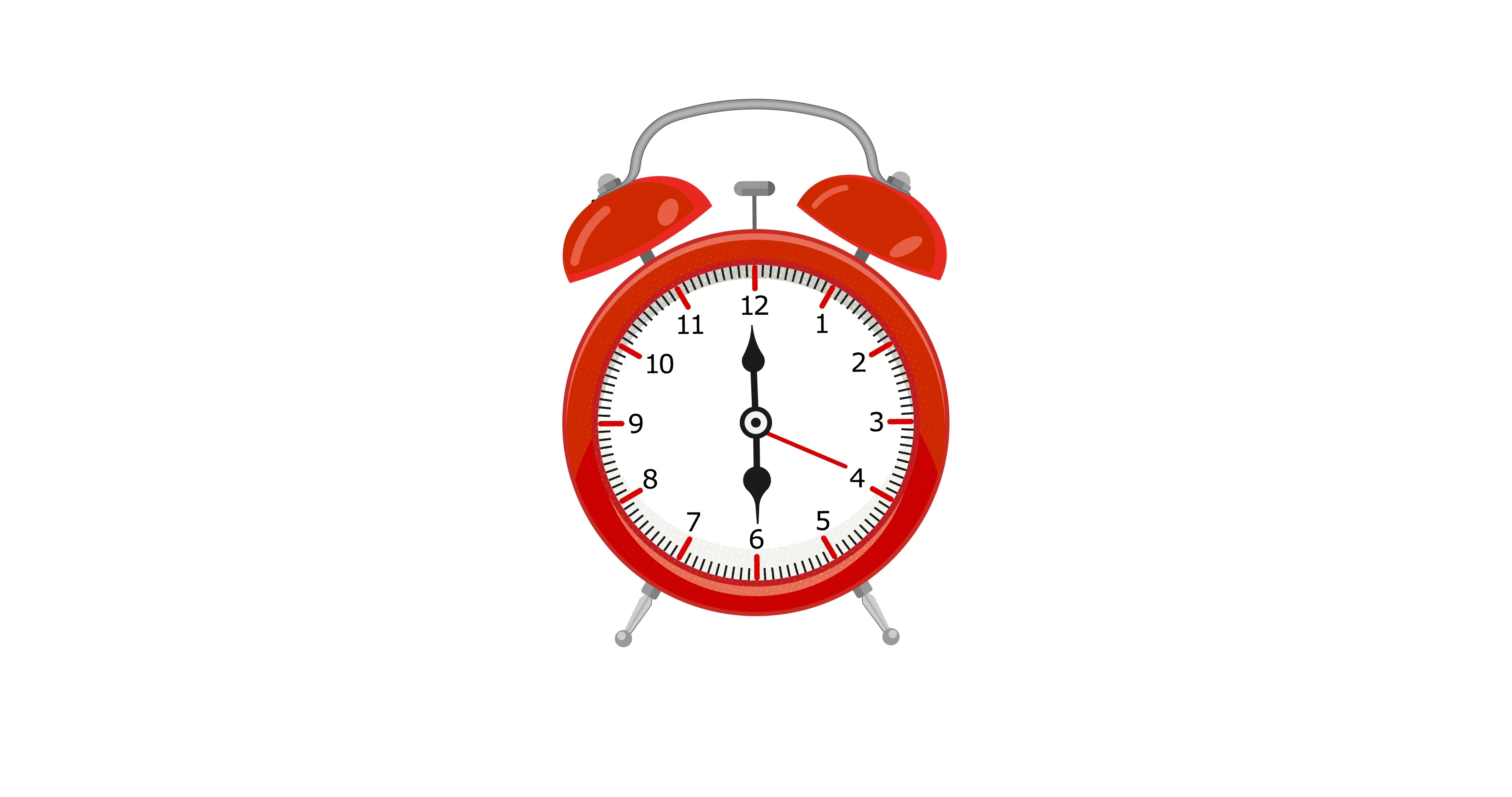 Ringing alarm clock icon with five minutes Vector Image