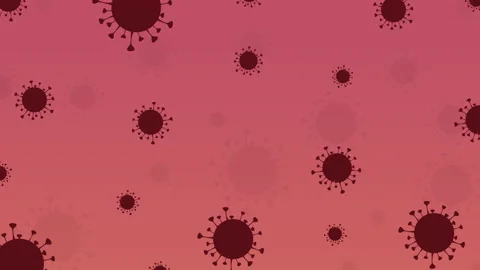 Animation of virus floating. Virus Covid-19 for microbiology concept 스톡 동영상 139099894