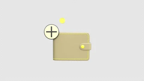 Animation visualizes wallet with coins being added, symbolizing savings gro.. Stock Footage 307476138