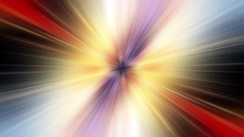 Animation VJ loop of colorful center radial blurred shine Video stock 256154363