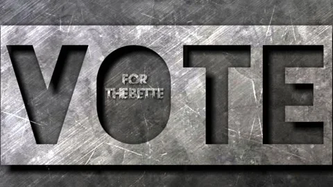 Animation Voting Text Stock Footage 194935157