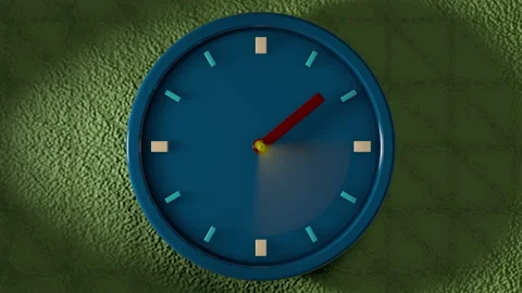 Animation wall clock. Animation 3D Timel... | Stock Video | Pond5