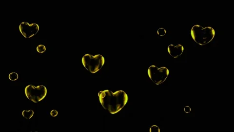 Animation water bubbles floating on black background.  Stock Footage 231500371