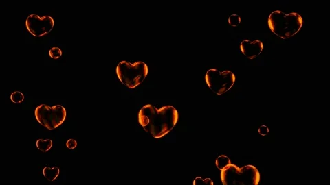 Animation water bubbles floating on black background.  Stock Footage 231500410