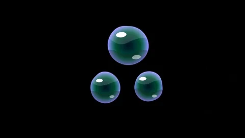 Animation Water bubbles. Stock Footage 128419543