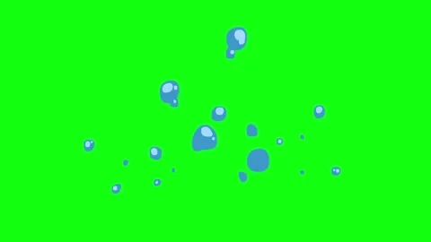 Animation of Water Cartoon Green Box Ove... | Stock Video | Pond5